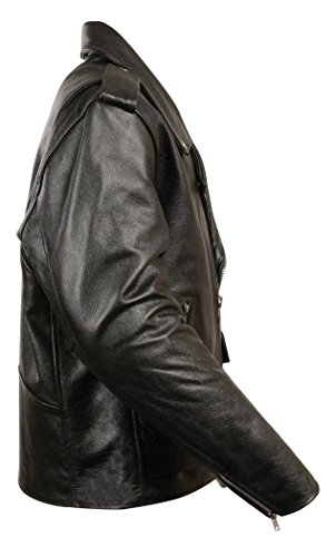 Milwaukee Leather Boys' Basic Motorcycle Jacket (Youth) (Black, Size 34)