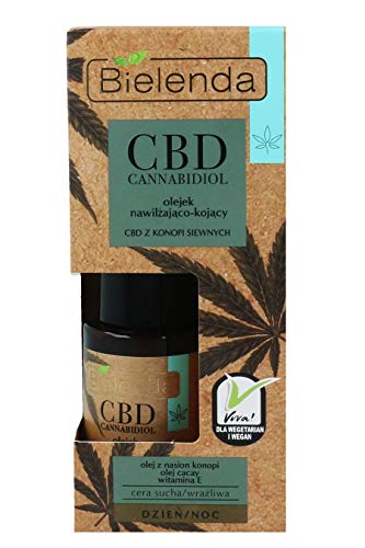 Bielenda HEMP Moisturising Soothing Face Oil Dry Sensitive Skin Day/Night 15ml