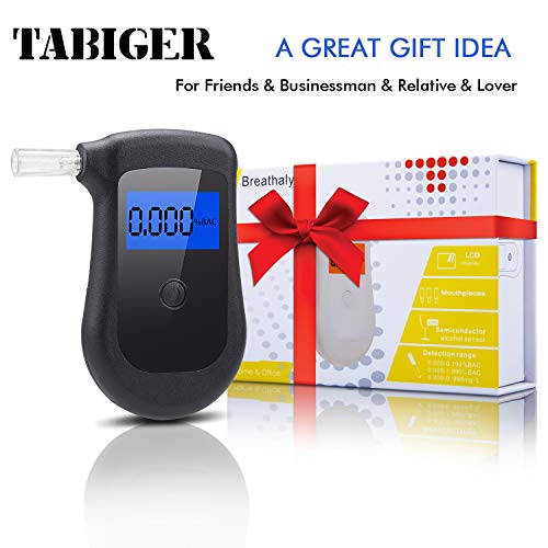 TABIGER Breathalyzer Portable Breath Alcohol Tester with Semi- Conductor Sensor and LCD Screen for Personal Home Use and Drivers, Drinkers, Breath Alcohol Detector with Replaceable Mouthpieces - Thumbnail 6
