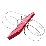 FONEX Pince Nez Style Clamp Nose Resting Pinching Reading Glasses FJB01