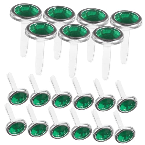 DIYEAH 100Pcs Metal Brads for Crafts Durable Decorative Fasteners for DIY Projects and Scrapbooking for Art Supplies Prong Design