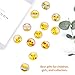 Lesfit Emoji Magnets, 12 Pack 3D Funny Cute Smiley Magnetic Emoji Face for Whiteboard and Refrigerator (1.18 inches)…