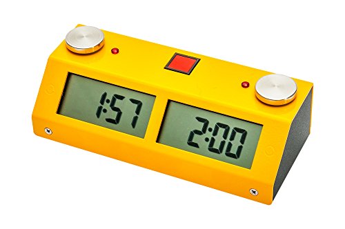 Chronos gx digital game chess clock - touch - yellow