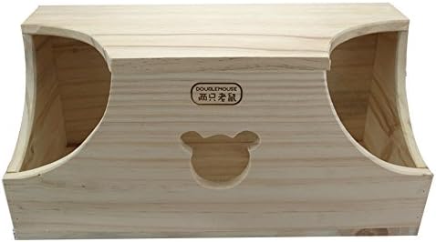 VEPET Chinchilla Guinea Pig Rabbit Hamster Hanging Wooden Rest Room Bathroom Available for Couple Pets Use