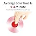 easyDecor EDC Tri Fidget Spinner Hand Toy Stress Reducer Focus Toy Relieves Boredom Guarantee 3 min + Spin Time(Red)