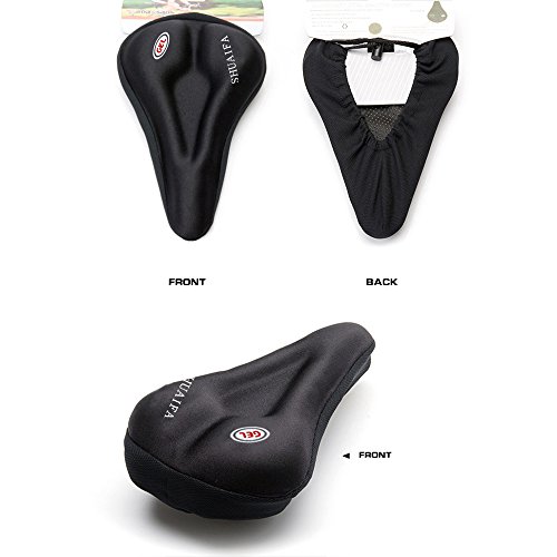 Gel Bike Seat Cover Bicycle Cushion For Men Women Comfort Wide Memory
