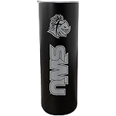 R and R Imports Southern Wesleyan University 20 oz Insulated Stainless Steel Skinny Tumbler (Black) Officially Licensed Collegiate Product