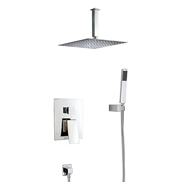 Lightinthebox Brass Ceiling Mounted Waterfall Rain Shower Faucet