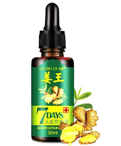Ginger Germinal Oil, Hair Growth Oil, 2019 Hair Growth Ginger Essential Oil, Ginger Germinal Essential Oil，Hair Loss Treatment Hair Care Hair Growth Serum for Men & Women 30ml