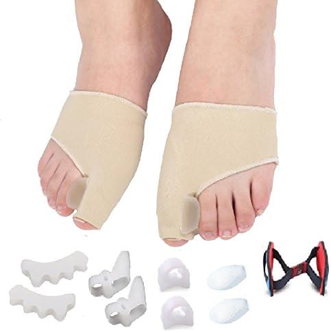 Bunion Corrector Kit & Bunion Relief Protector Sleeves Kit - 11pcs-Bunion Pads, Big Toe Joint Protectors, Toe Straightener, Toe Spacers, Toe Seperators, Little Toe Bunion Protector, Hallux Valgus, Gel Pad Cushion