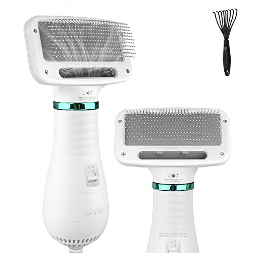 BONROB Pet Hair Dryer,2 in 1 Portable Home Pet Grooming Hair Dryer,Adjustable Temperature Settings,Preventing Skin Diseases