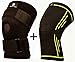 Support-n-Brace Large Knee Brace + Bonus Compression Knee Sleeve Pads for Men & Women - Wrap Either Knee pain - Meniscus Tear- Arthritis - ACL /PCL Injuries, Sports Protector & stabilizer