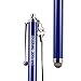 Wisdompro Stylus, 4.8 Inch Universal Microfiber Mesh Tip Stylus Pen with 2pcs Replacement Tips and Tether for Touch Screen DevicesDevices - Dark Blue
