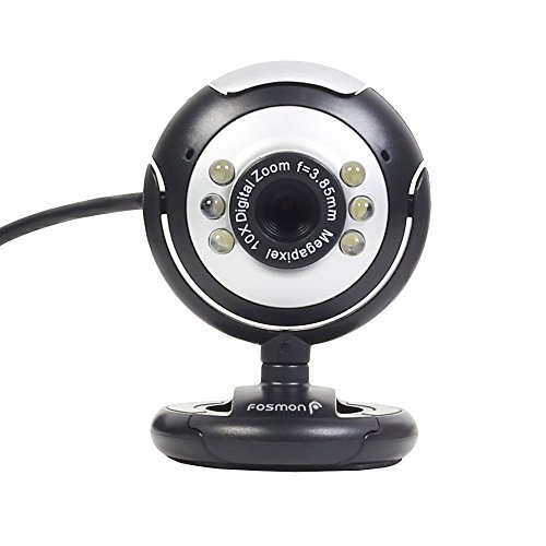 12.0 megapixel usb 6 led pc webcam camera for msn, icq, aim, skyp…