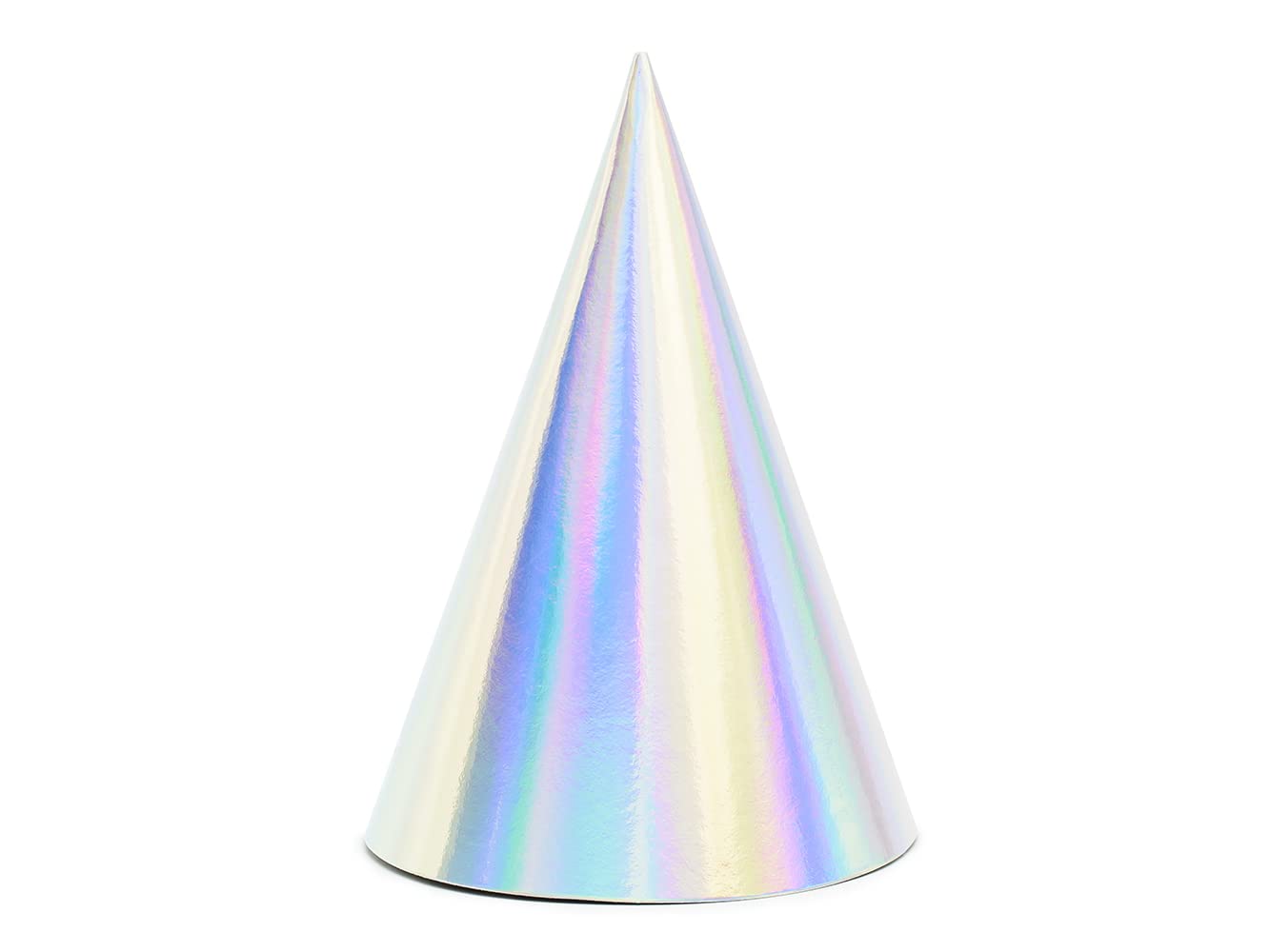 wYw Set of 6 Party Hats - Light Pink With Golden Dots, 21 cm