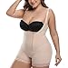 Topmelon Women's Mid-Thigh Open Bust Bodysuit shapewear tummy control adjustable plus size zipper full body body shaper