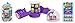 Mighty Beanz Slam Pack 8 Pack Bundle 8 Pack Slam Pack, Slammer Time Race Track, 2 Pack Pod Capsule & Star 3D Cube Puzzle