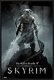 The Elder Scrolls V: Skyrim - Framed Gaming Poster / Print (Dragonborn)