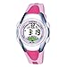 PASNEW Fashion Waterproof Children Boys Girls Digital Sport Watch with Alarm, Chronograph, Date (Pink)