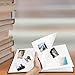 Safedealshop Magnetic Self-Stick Page Photo Album,Unique Luminous Line, Wedding Photo Album, Family Album, Leather Cover, Housewarming, Anniversary DIY Albums Holds 3X5,4X6,5X7, 6X8,8X10 Photos
