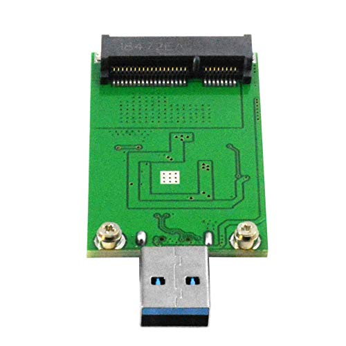GODSHARK mSATA Adapter, mSATA to USB Adapter, USB to mSATA Reader (No Cable Needed), Mini SATA Converter as Portable Flash Drive/External Hard Drive, Mini PCIe SSD Tester