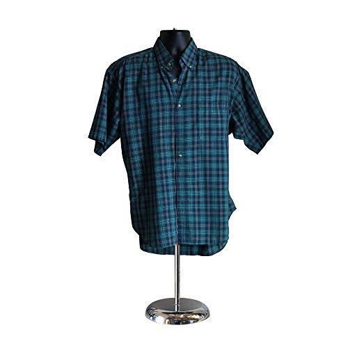 10-Pack Male Mannequin Torso by EZ Mannequins, Dress Form Clothing Body Display with Stand, Easy Set Up and Transport, Great for Indoor Or Outdoor Table Products, Deluxe 8" Metal Base. (Black) - Thumbnail 4