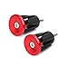Kathson 1Pair Bike MTB Road Bicycle Aluminum Handlebar Grips Handle Bar Cap End Plugs