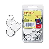 Avery Metal Rim Key Tags, Card