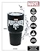 Marvel Big Mouth Tumbler - 30 oz. Stainless Steel Portable Beverage Tumbler - Spill Proof & Double Walled Tumbler, Punisher Logo