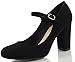 City Classified Women's Comfort Foam Closed Toe Dress Pump Ankle Strap Block Heel