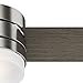 Hunter 54in Contemporary Ceiling Fan with Remote Control in Brushed Nickel (Renewed)