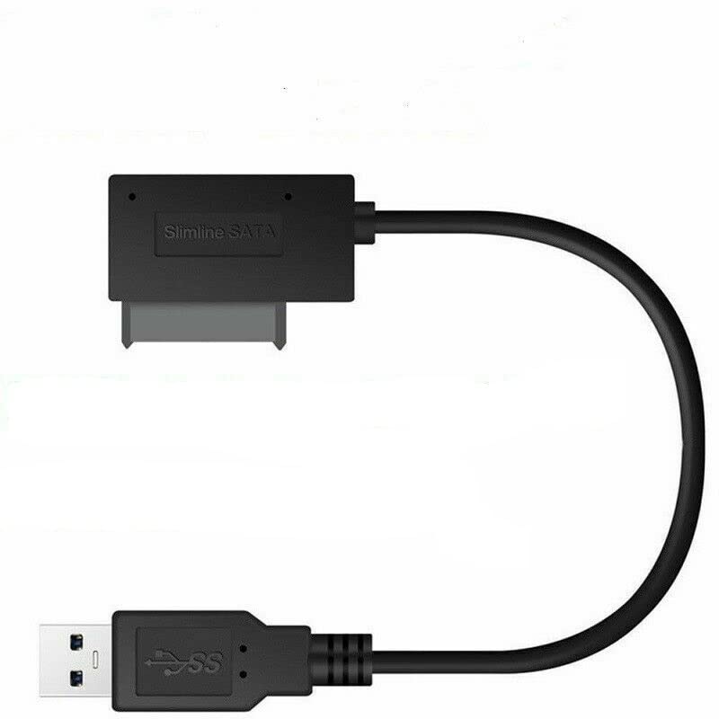 Multibao USB 2.0 to Slimline SATA 7+6 13Pin Converter Cable for Laptop CD/DVD ROM Drive