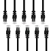 GEARit Cat 6 Ethernet Cable (10-Pack 2 Feet) Cat6 Network Patch, 10Gbps, RJ45, Snagless Cord, Gold-Plated Connectors, Internet for PC, TV, Tablet, Router, Printer, Servers, IT Data Center - Black