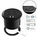 Desktop Power Grommet with USB,Hidden Power Socket. Desk Hole Grommet Outlet,Easy Access to 2 power Source Along with 2 USB Power Port Connections