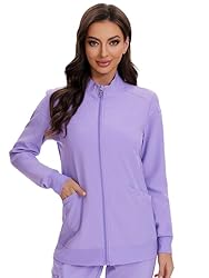 COZYFIT Scrub Jackets for Woman, Zip Front Nurse