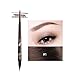 Music Flower 2 in 1 Eyebrow Pencil,Waterproof & Long Lasting Liquid Eyebrow Pen,Dual Ended Pencil Fills and Defines Brow Tint with the Precision & Definition of Microblading,Chestnut