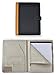 Transcending Waves - Faux Leather Business Portfolio, Zippered Padfolio with Pockets, ‎Work Binder with Storage Pouch for Business Essentials, 12.48 x 9.92 Inches, Black