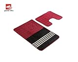 Grand Era 2 Piece Bathroom Rug Polypropylene Fiber Washable Bathroom Rug Set and Contour Rug Set (19.7