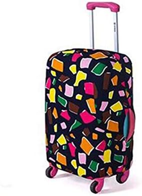 Suitcase Cover Trolley Travel Dust Cover Color Printed Luggage Cover Spandex Travel Suitcase Protective Fits Bag Protector(L)