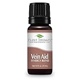 Plant Therapy Vein Aid Synergy Essential Oil Blend. 100% Pure, Undiluted, Therapeutic Grade Essential Oils. 10 ml (1/3 oz).