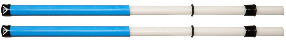 Vater Drumsticks VASS - Speciality Sticks - Acoustick™ Solid Rute Rods Dowels - Blue Handle