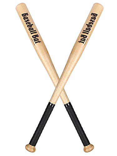 TargetEvo Wood Baseball Bat Sport Slugger Wooden Bat for Baseball Game Self Defense Home Protection 25" 29" 33"