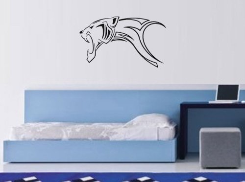 Wall Decor Vinyl Decal Sticker Panther Angry Tribal Tz728