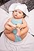Snow Angel Cushioned Baby Bath Towel with Adjustable Hood and Padded Back Panel for Infant Safety