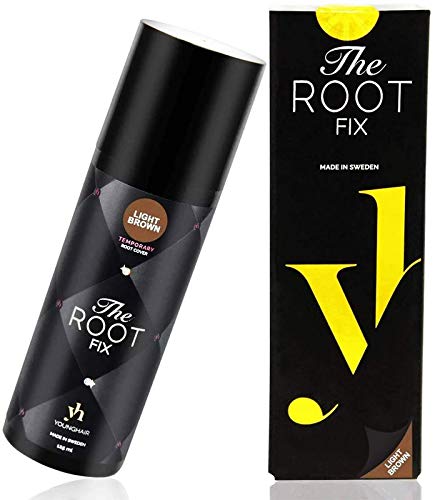 younghair the root fix hellbraun haarfarbe spray retoucher ansatzspray fur graue haare 125ml