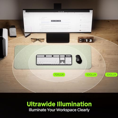 Quntis Monitor Light Bar, 50cm Computer Monitor Lamp 3 Color Temperature Brightness Stepless Adjustment Touch Control Screen Light with Timer Space Saving Eye Care e-Reading USB Lamp for Home Office