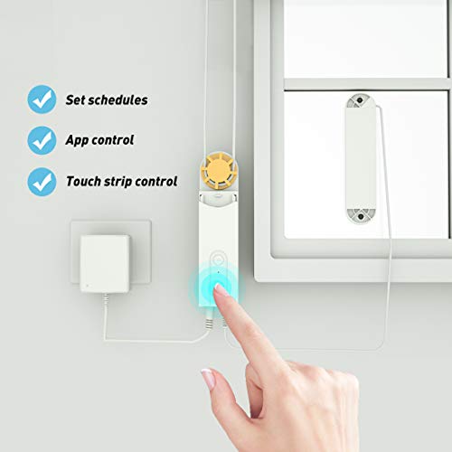 Keego Smart Blinds Drive Motor - Powered by Solar Panel and Charger Smart DIY Home Automation Devices Control by Bluetooth and APP Timer Remote Control