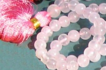 Rosequartz Mala: 108 Beads on Unknotted String