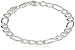 Men's Sterling Silver Wide Figaro Link Bracelet