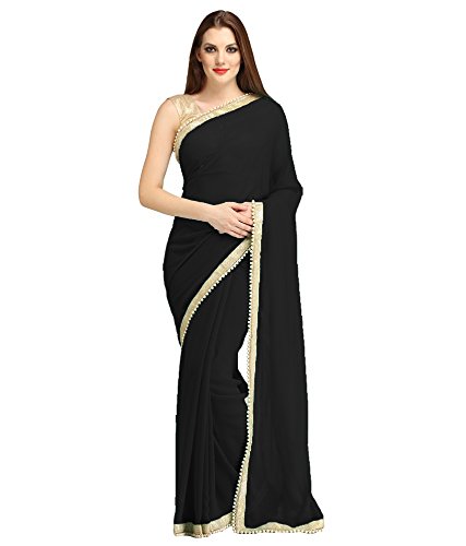 black formal saree